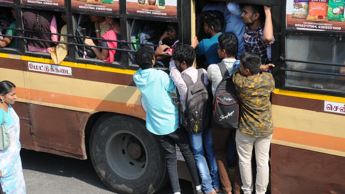 Footboard travel remains a concern for commuters in Erode The Hindu